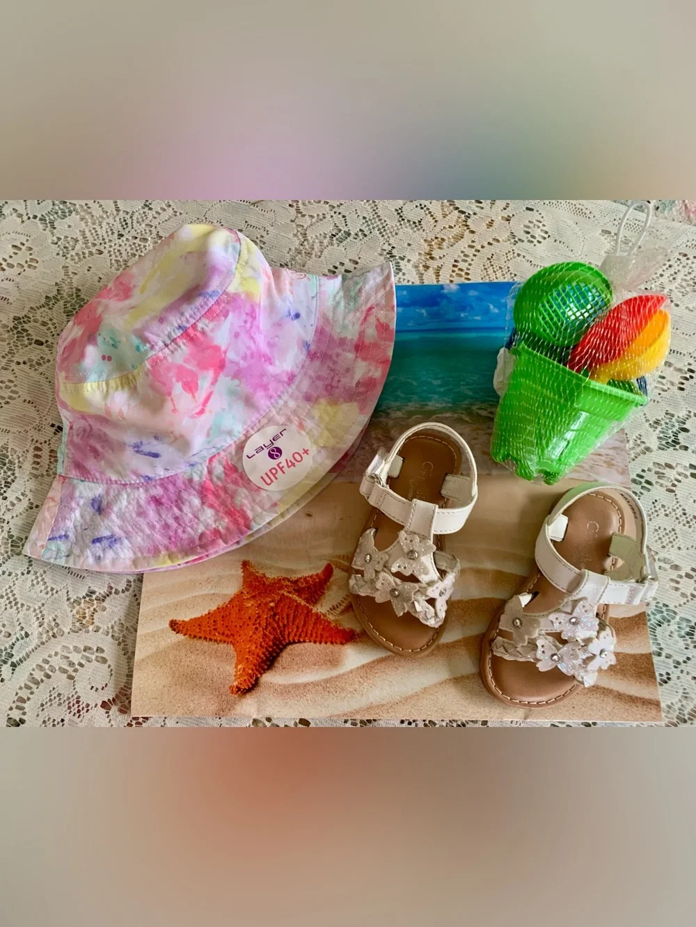 Butterfly Sandals, Sun Hat, Tiny Beach Bucket Your Precious Little One Will Love
